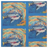 Tissu Requin "Art by Kids" (Échantillon)