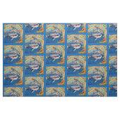 Tissu Requin "Art by Kids" (Fat Quarter)