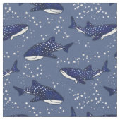 Tissu Requin de baleine étoilé (foncé) (Fermer)