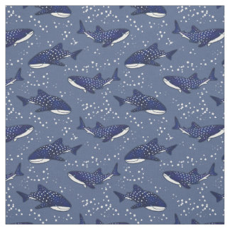 Tissu Requin de baleine étoilé (foncé)