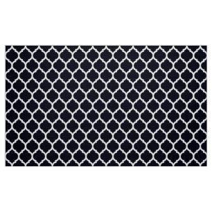 Tissu Réseau Marocain profond Quatrefoil Motif