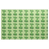 Tissu Respire, Écrite En Vert, (Fat Quarter)