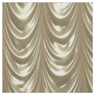 Tissu Ressemble au satin ruché par or métallique luxue