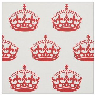 Tissu Restez Calme Et Continuez Sur Le Motif De La Couro