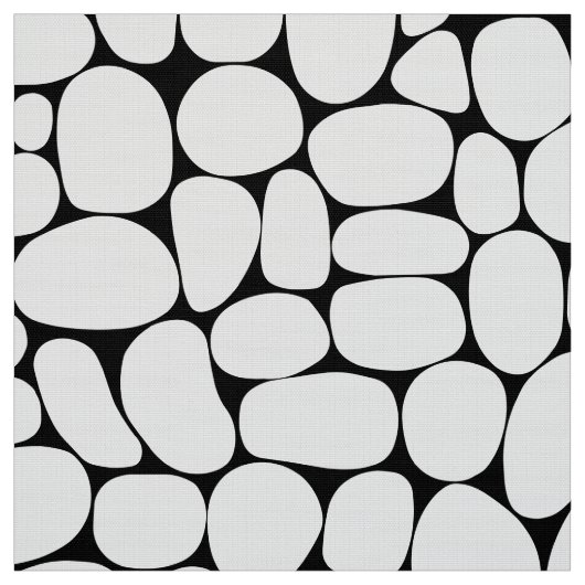 Tissu Résumé 160417 - Blanc sur le noir (Échantillon)