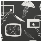 Tissu Résumé noir et blanc (Échantillon)