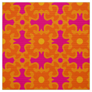 tissu rétro 60s les années 70 mod motif