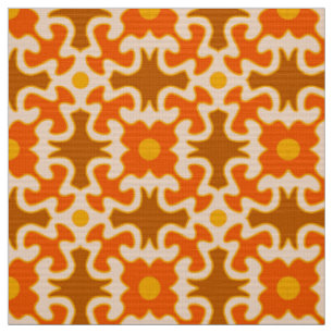 tissu rétro 60s les années 70 mod motif