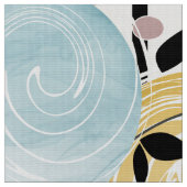 Tissu Rétro, abstract flowers (Fermer)