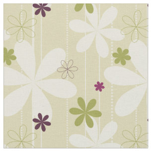 Tissu Rétro arrière - plan floral
