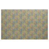 Tissu Retro Arts & Crafts style Birds in Trees Pattern (Yard)