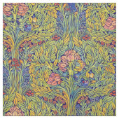 Tissu Retro Arts & Crafts style Birds in Trees Pattern (Échantillon)