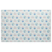 Tissu Retro Bowling Motif Pins de balle (Fat Quarter)