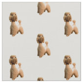 Tissu Rétro caniche rose (Détail)