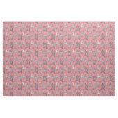 Tissu Rétro Cat Graphic Pattern Gray (Fat Quarter)