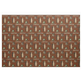 Tissu Retro Coffee Cafe Pattern (Yard)