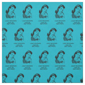 Tissu Rétro cour de femme de bande dessinée rapportant (Échantillon)