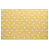 Tissu Rétro fille nommée faite sur commande de point de (Fat Quarter)