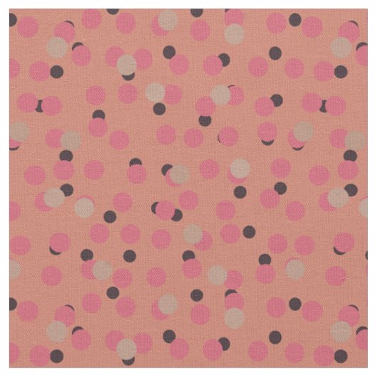 Tissu Retro Flamingo Fizz Bold Pink Points (Fermer)