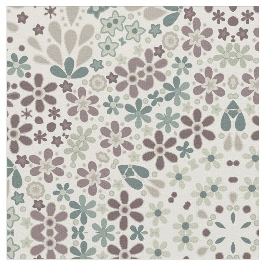 Tissu Rétro, floral (Fermer)