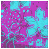 Tissu Rétro floral psychédélique de Daytrip (Fermer)