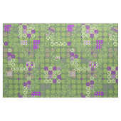 Tissu Rétro floral psychédélique de Golden Gate Park (Yard)