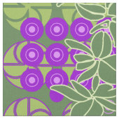 Tissu Rétro floral psychédélique de Golden Gate Park (Fermer)