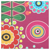 Tissu Rétro, Flower Patch (Détail)