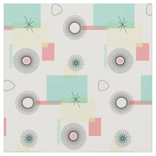 Tissu Retro Geo (Fermer)