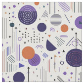 Tissu Rétro Géométrique Abstrait Pat3 violet orange ID10 (Fermer)