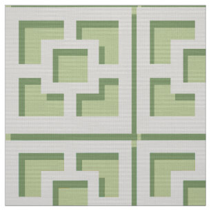 Tissu Retro Green Trellis