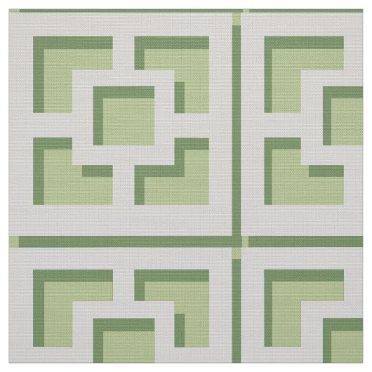 Tissu Retro Green Trellis (Échantillon)