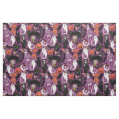 Tissu rétro halloween violet (Fat Quarter)