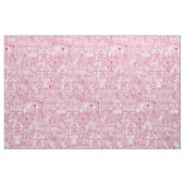 Tissu rétro ivoire de rose de cirque (Fat Quarter)