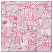 Tissu rétro ivoire de rose de cirque (Fermer)