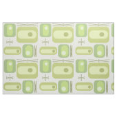 Tissu Rétro l'âge atomique formes Chartreuse (Fat Quarter)