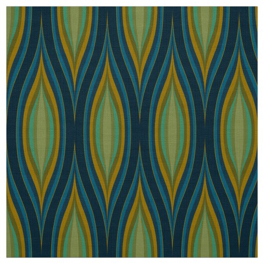 tissu rétro les années 70 Mod élégant (Échantillon)