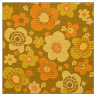 tissu rétro les années 70 style années 60