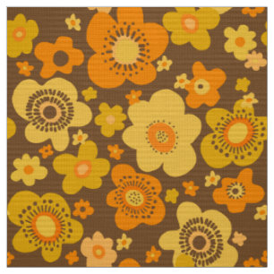 tissu rétro les années 70 style années 60