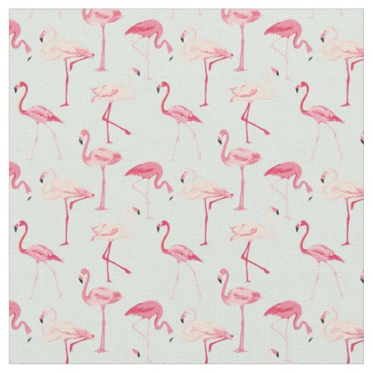 Tissu Rétro motif de Flamant rose (Fermer)