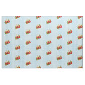 Tissu Rétro motif de guingan de fraise (Fat Quarter)