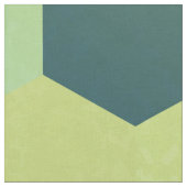 Tissu Rétro motif jaune vert-bleu d'hexagone (Fermer)