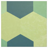Tissu Rétro motif jaune vert-bleu d'hexagone (Échantillon)