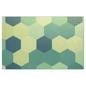 Tissu Rétro motif jaune vert-bleu d'hexagone (Fat Quarter)