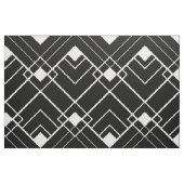 Tissu Rétro motif noir et blanc d'art déco (Fat Quarter)