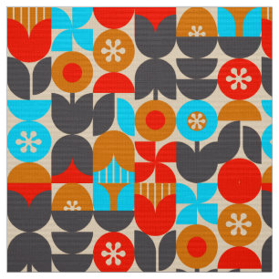 Tissu rétro nostalgique des années 60 les année