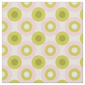 Tissu Retro Pink Green Circles Pattern (Fermer)