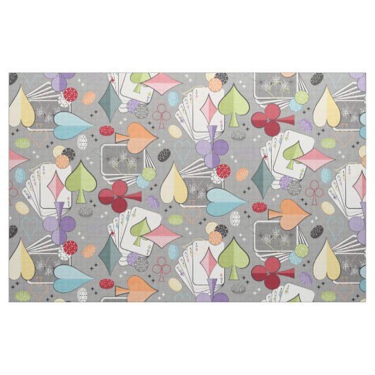 Tissu Retro Poker (Fat Quarter)