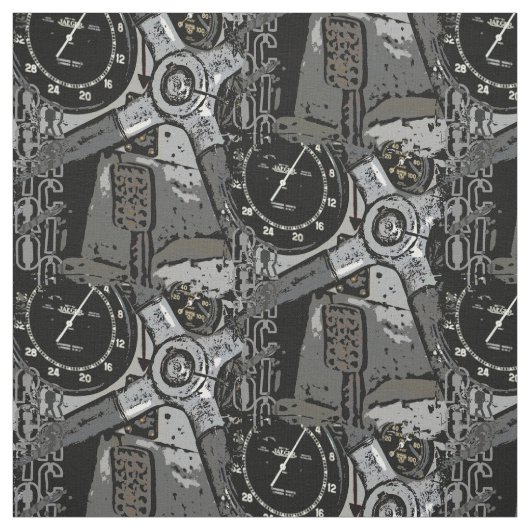 Tissu Retro Racing Oldtimer Détails Design graphique (Échantillon)