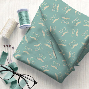 Tissu Rétro Spectacles et Moustache Modèle #6 ID1073
